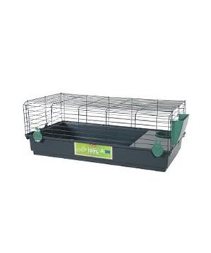 Levně Klec hlodavec EHOP 120cm šedá/zelená s výbavou Zolux 120 cm