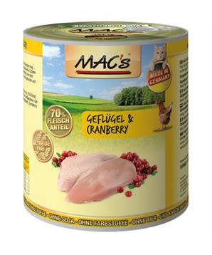 Levně Konz. MACs Cat DRŮBEŽ a BRUSINKA 800 g