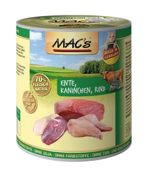 Levně Konz. MACs Cat KACHNA, KRÁLÍK, HOVĚZÍ 200 g