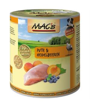 Levně Konz. MACs Dog KRŮTA a BORŮVKA 800 g