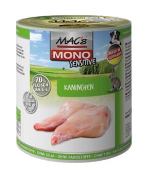 Levně Konz. MACs Dog MONO Sensitive KRÁLÍK 400 g