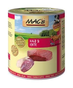 Levně Konz. MACs Dog TELECÍ a KACHNA 400 g