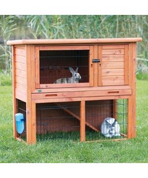 NATURA králíkárna s výběhem 116 x 97 x 63 cm, hnědá