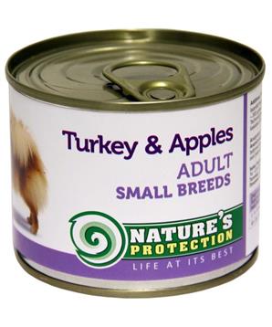 Nature’s Protection Dog konzerva Adult Small Breeds Krůta&jablko