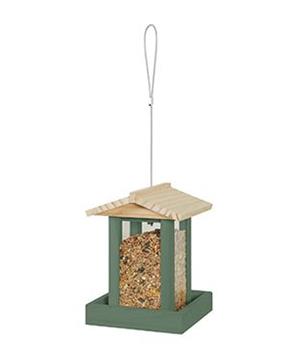 Krmítko venk. FLORA 1 na semena dřevo zelená Zolux
