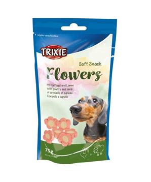 Soft Snack FLOWERS Light - měkké kytičky jehněčí/kuřecí 75g