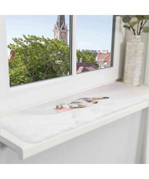 Lehací podložka NANI na okenní parapety 90 x 28 cm šedá