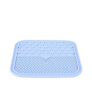 Levně Lízací podložka pro psy SILICONE modrá L Zolux 30 cm x 30 cm x 1,2 cm - modrá L