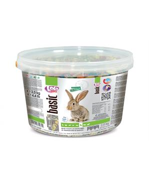 LOLO BASIC kompletní krmivo pro králíky 3 L, 2 kg kyblík