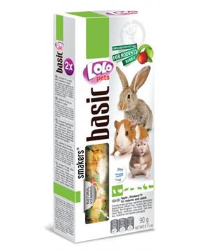 Levně LOLO SMAKERS 2 klasy jablečné pro hlodavce 90 g
