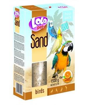 LOLOpets pomerančový písek pro ptáky