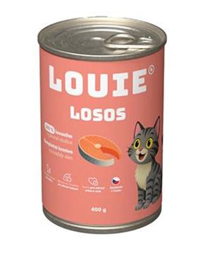 Levně Louie Cat konz. Losos s prebiotiky 400g