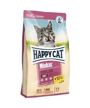 Levně HAPPY CAT Minkas Sterilised Geflügel 10 kg