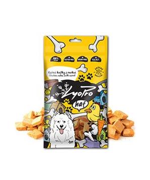 Levně Lyopro haf poch. mrazem sušené Kuř. kostky s mrkví 50g 50g