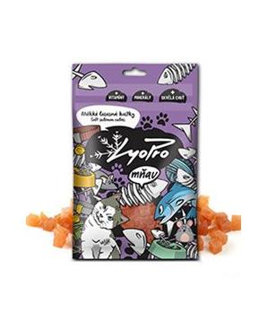 Levně Lyopro mňau poch. sušené Měkké lososové kostky 70g 70g
