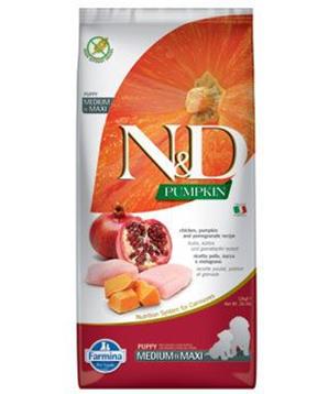 N&D Pumpkin DOG Puppy M/L Chicken & Pomegranate 2,5kg