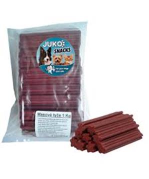 Levně Masové tyče JUKO Snacks 1 kg (cca 30 ks)