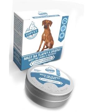 Levně Mast na tlapky a drápky pro psy TOPVET 50 ml