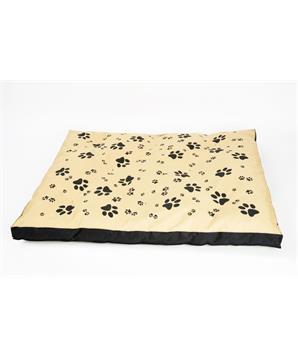 Levně Matrace nylon Sucharda béžovo/černá tlapka 90x60x12 cm