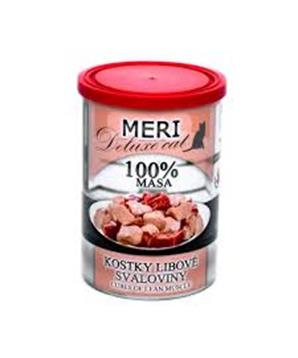 Levně MERI Deluxe Cat kostky libové svaloviny, konzerva 400g
