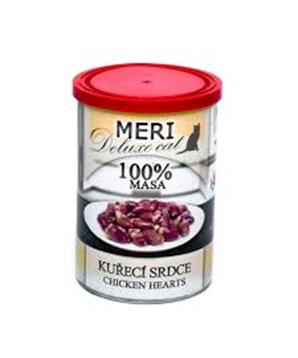 Levně MERI Deluxe Cat kuřecí srdce, konzerva 400g