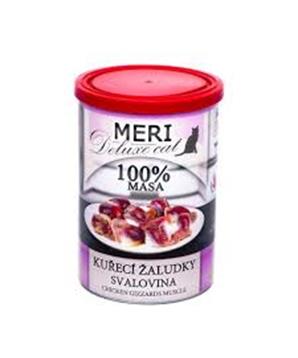 Levně MERI Deluxe Cat kuřecí žaludky svalovina, konzerva 400g