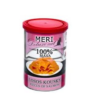 MERI Deluxe Cat losos kousky, konzerva