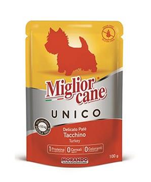 Levně Miglior Cane Unico kapsička pro psy krůtí 100g