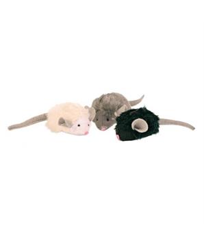 Levně Mikročipová myš se zvukem, catnip 6 cm 1 ks