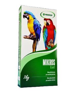Levně Mikros Exot pro papoušky plv 1 kg