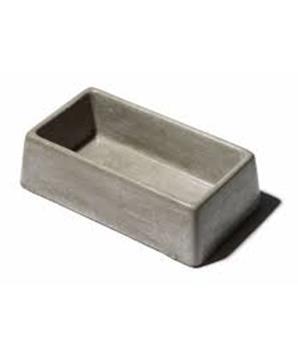 Levně Miska betonová obdelník 0,9 l 1 ks