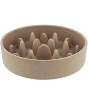 Levně Miska Dog Fantasy proti hltání EcoStyle béžová 14cm /400ml