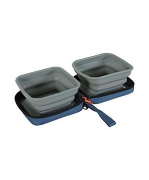 Levně Miska skládací 2v1 BIVOUAK Zolux 2x700ml modrá
