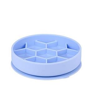 Levně Miska Slow Feeder SILICONE modrá M Zolux modrá M- 1 ks