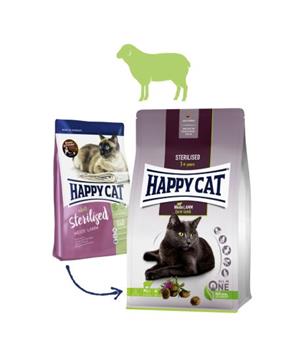 HAPPY CAT NEW Sterilised Weide-Lamm / Jehnečí