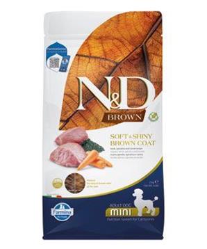 Levně N&D BROWN DOG Adult Mini Lamb& Spirulina&Carrot 2 kg