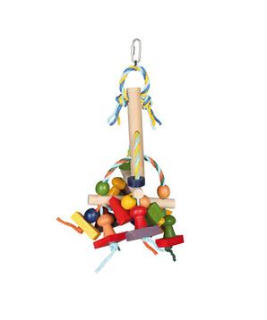Levně Natural Living - barevná dřevěná závěsná hračka 31 cm 1 ks