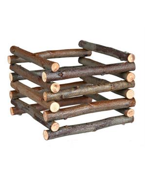 Levně Natural Living - dřevěný přírodní stojan na seno 15x11x15 cm 1 ks