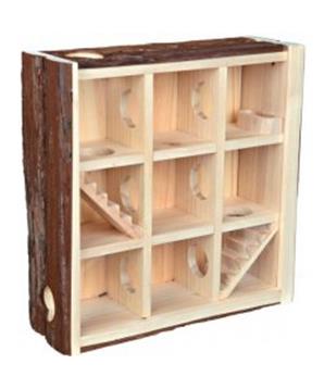 Levně Natural Living hrací věž/bludiště, 3 poschodí 30x30x10 cm