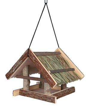 Levně Natural Living krmítko závěsné se střechou z trávy 25x25x25 cm 1 ks