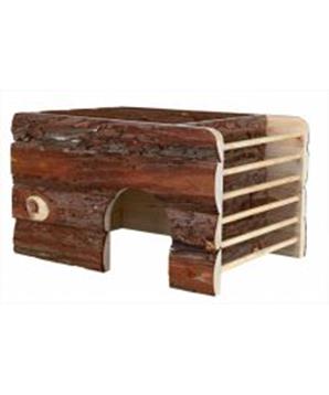 Levně Natural Living přírodní dř. domek ILA s okrajem 40x25x29 cm