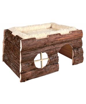 Levně Natural Living přírodní dřevěný dům TILDE 39x22x29 cm