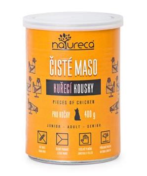 Levně NATURECA konz. kuře kousky pro kočky 400g