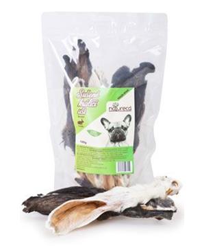 Levně NATURECA pochoutka Králičí uši se srstí 100g