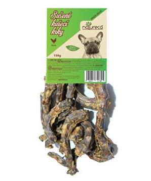 Levně NATURECA pochoutka Kuřecí krky sušené 150g