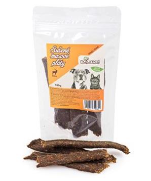 Levně NATURECA pochoutka Masové pláty-Jelen, 100%maso 100g