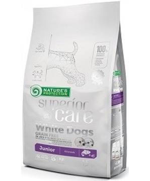 Levně Nature’s Protection Superior Care Dog Dry White Dogs Junior Grain Free Salmon 1,5 kg