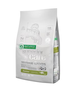 Levně Nature’s Protection Superior Care Dog Dry White Dogs Junior Small Breeds Grain Free White Fish 1,5 kg