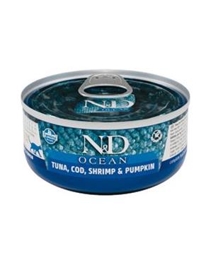 Levně N&D CAT OCEAN Adult Tuna & Cod & Shrimp & Pumpkin 70 g