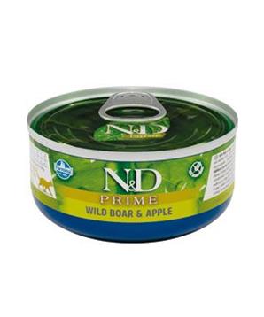 N&D CAT PRIME Adult Boar & Apple 70g + 1 zdarma